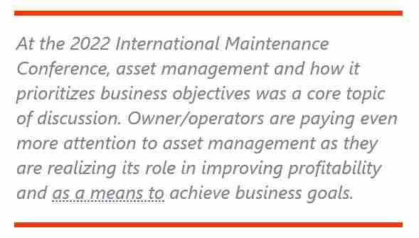 Asset Management Beyond Maintenance