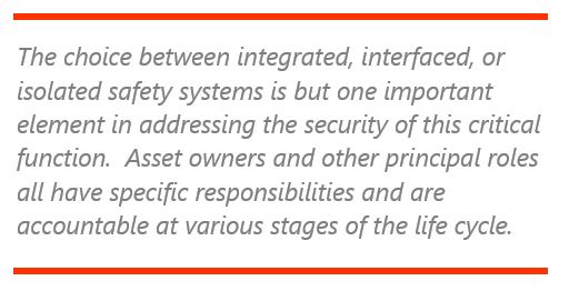 Safety Systems’ Cybersecurity